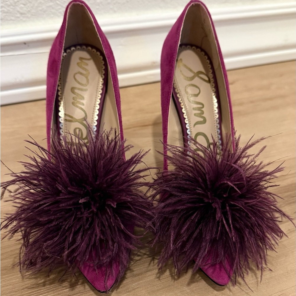 Sam Edelman Haide Feather Pom Heels